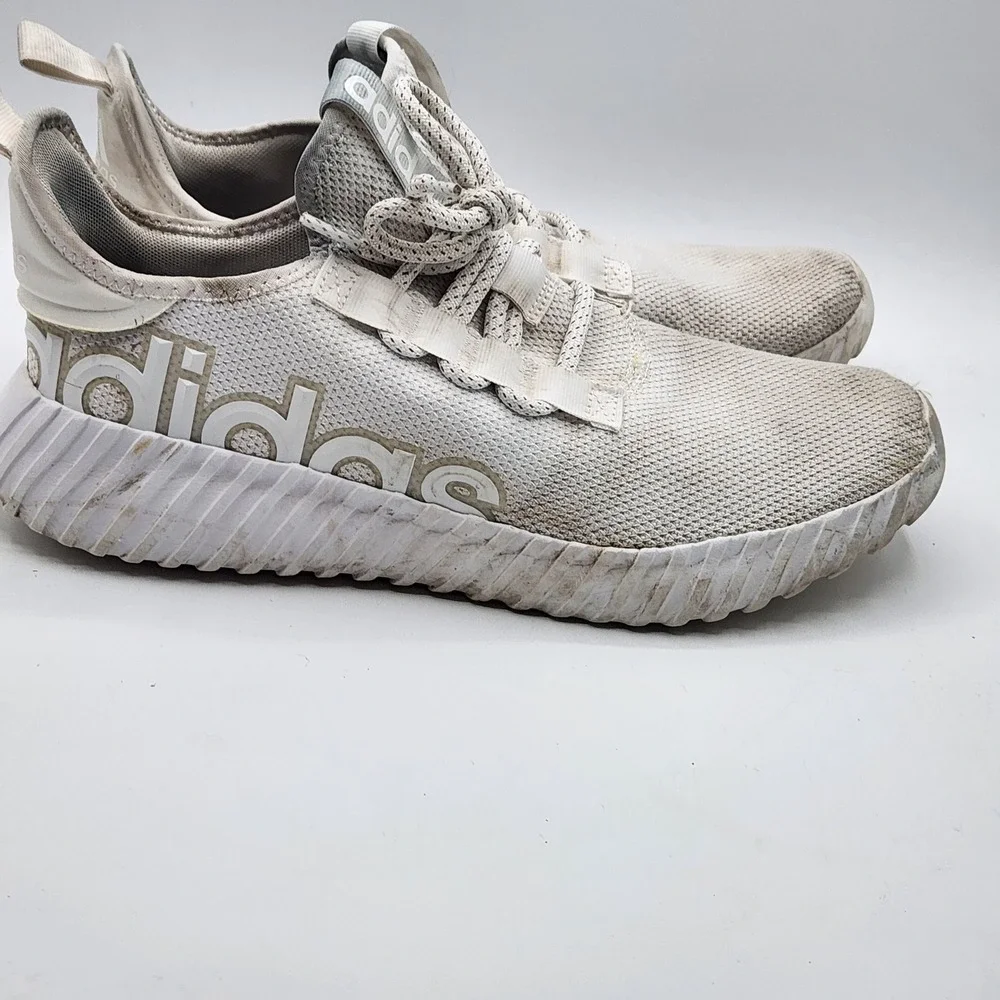 Adidas White Mesh Lace‎ Up Athletic Running Shoes Men's Size 11